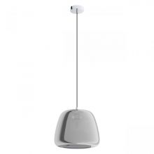 Albarino lampa wiszaca śr 35cm chrom/czarne transparentne 1x40W E27